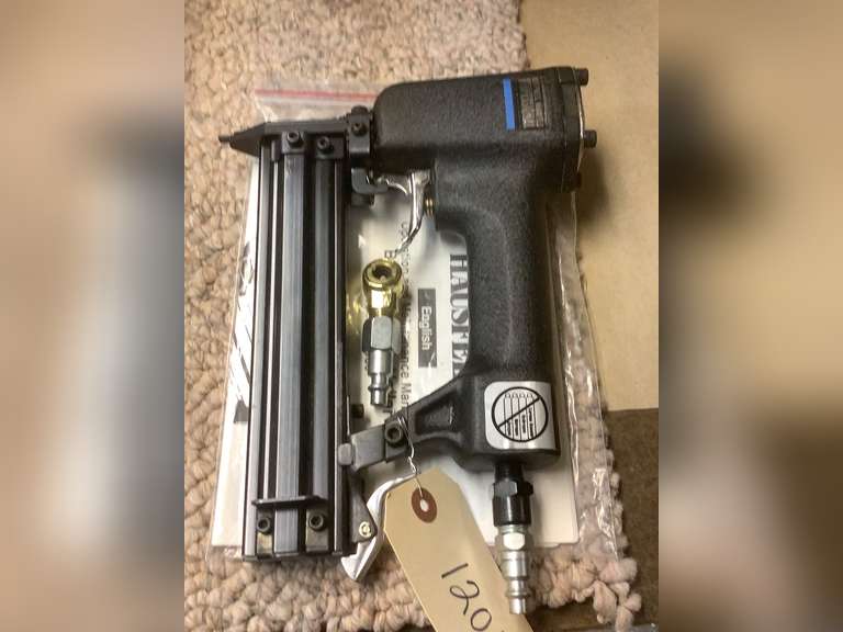 Campbell Hausfeld pneumatic brad finishing nailer and manual