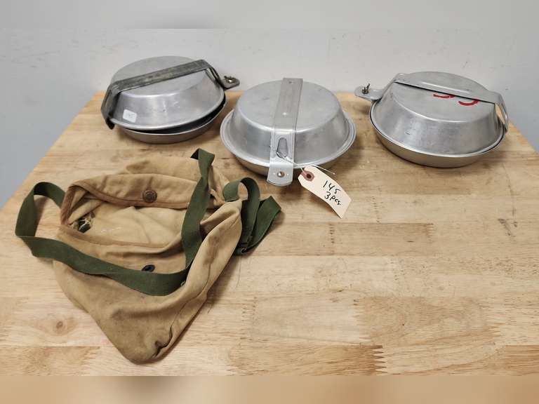3 Aluminum mess kits Northern Kentucky Auction, LLC
