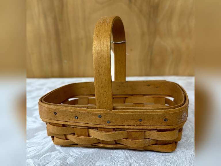 1996 Longaberger Basket, marked American Cancer Society Northern Kentucky Auction, LLC