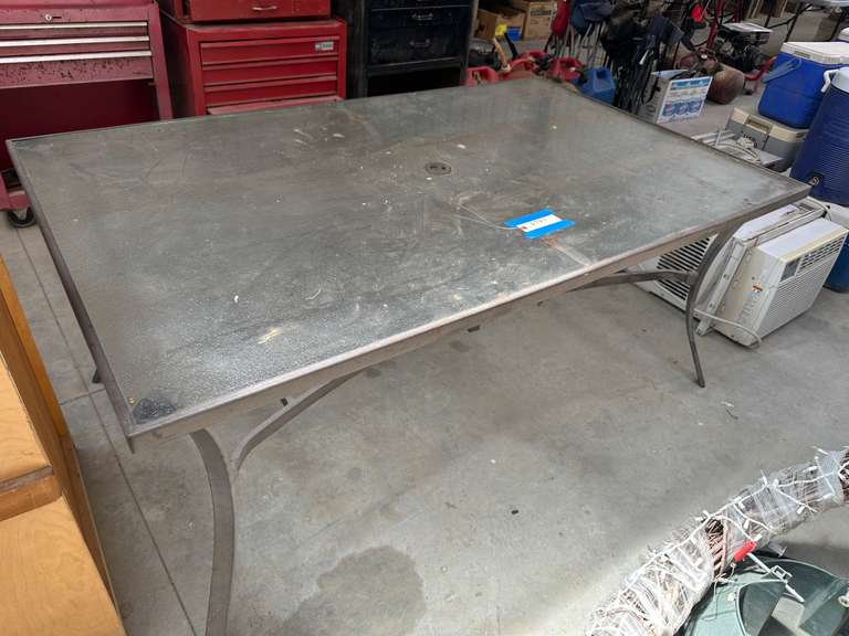 Large rectangular glass top patio table 40x66x28 Northern Kentucky