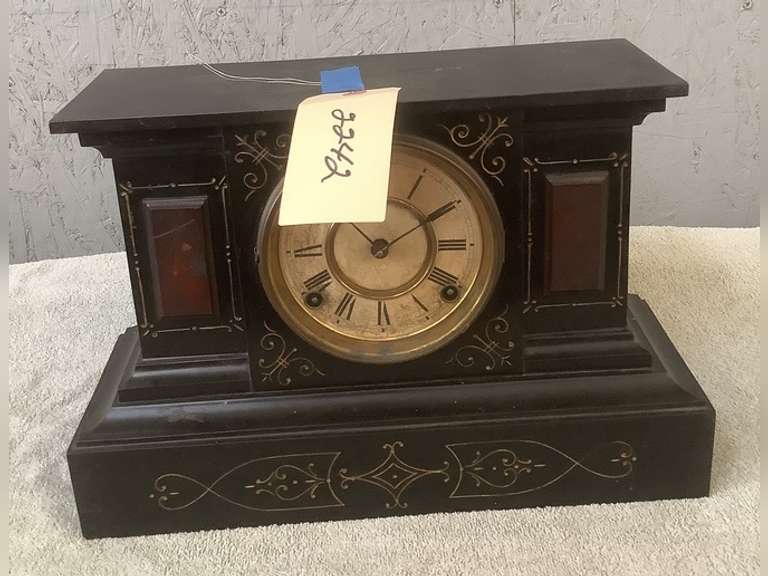 Very heavy vintage mantle clock by Ansonia Clock CO., Patented June
