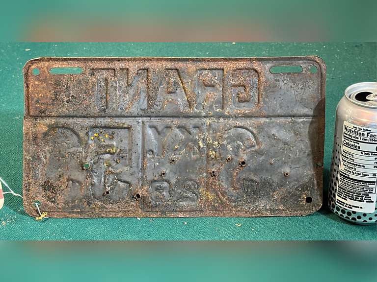 License Plate Grant Co. Ky 1928 Northern Kentucky Auction, LLC