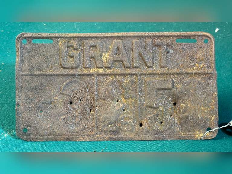 License Plate Grant Co. Ky 1928 Northern Kentucky Auction, LLC