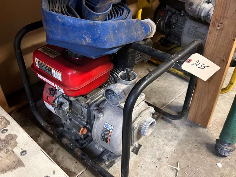 Gasoline powered water pump, not tested Northern Kentucky Auction, LLC
