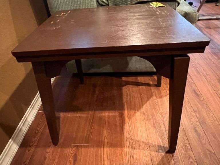 Swivel top end table Nutt Auction