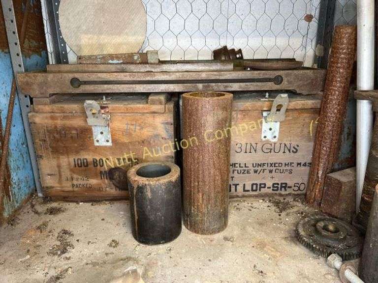 Shelves with contents Nutt Auction