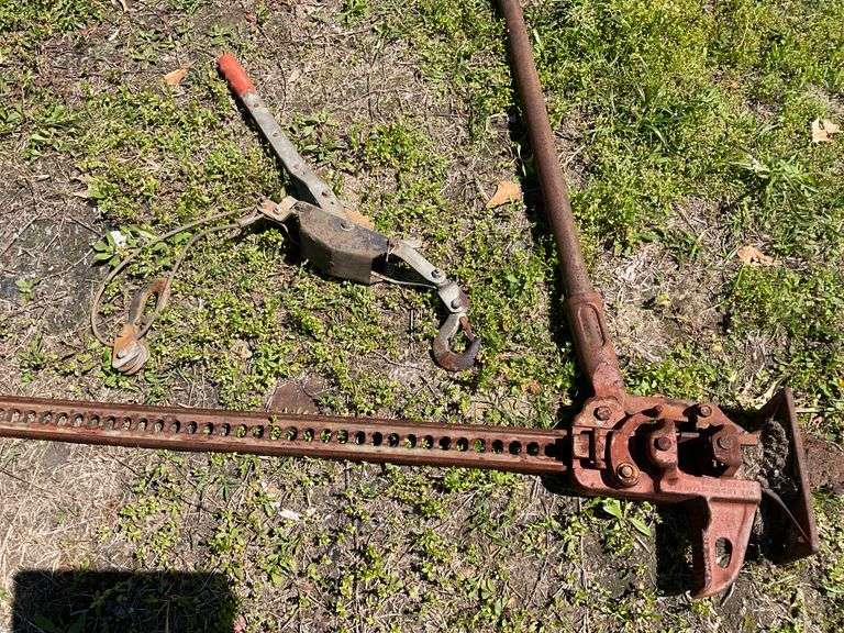 Farm jack & hand winch Nutt Auction