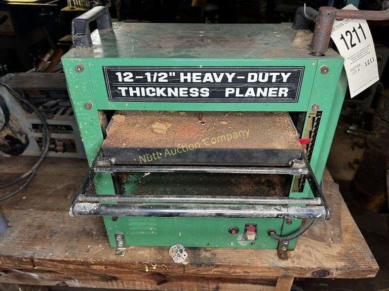 Central machinery 12 1/2" auto planer, 115v 41831 Nutt Auction