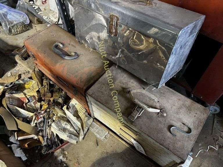 (3) tool chest with contents Gunsmith supplies Nutt Auction