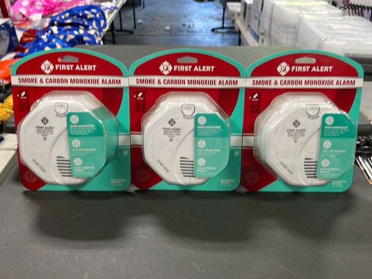 BRK First Alert 3pk Smoke & Carbon Monoxide Alarms NW Asset Services