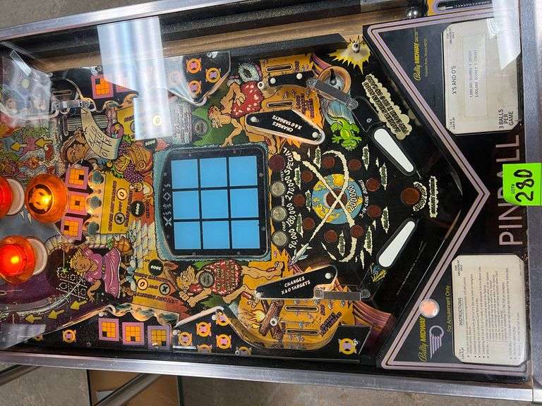 Bally Midway X's & O's Tic Tac Toe Pinball Machine NW Asset Services