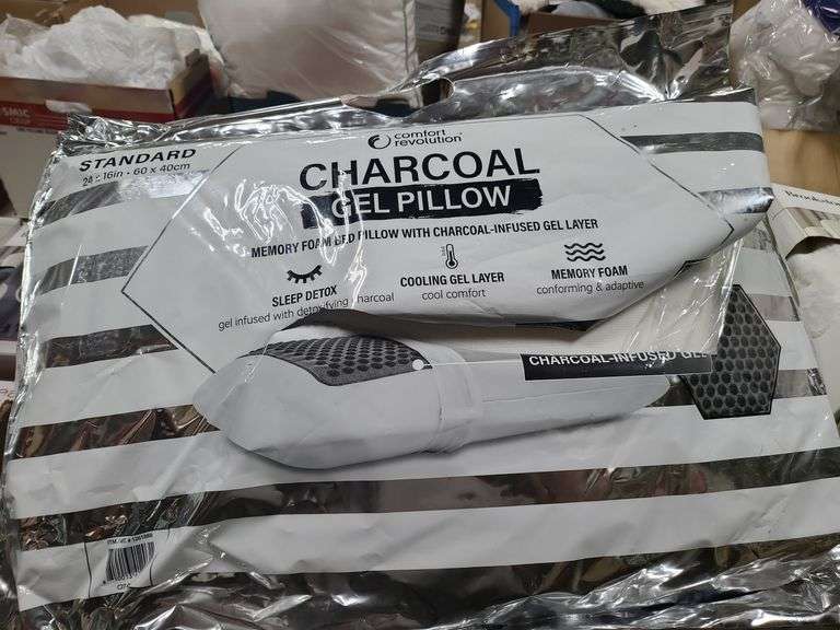 4 Charcoal Gel Pillows NW Asset Services