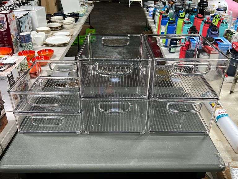 iDesign 6pc Kitchen Bin Organizer Set NW Asset Services