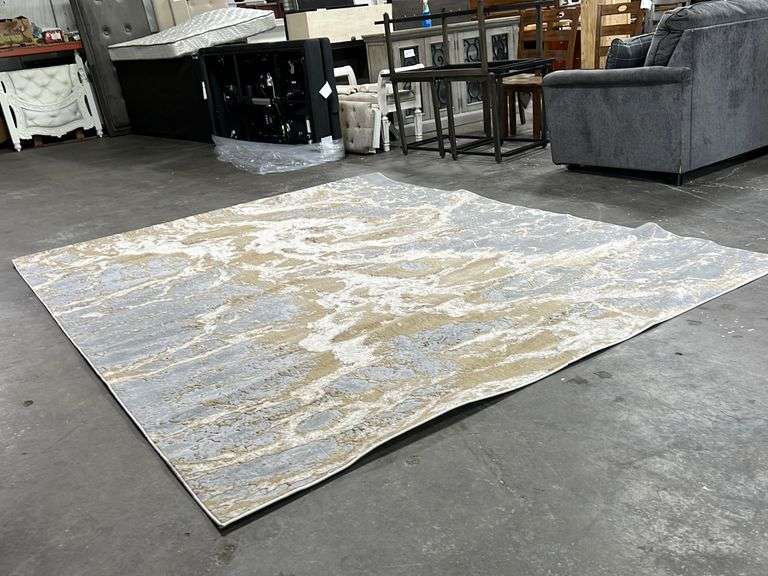 Feizy Jewel Beige Area Rug 7ft 10” x 10ft NW Asset Services