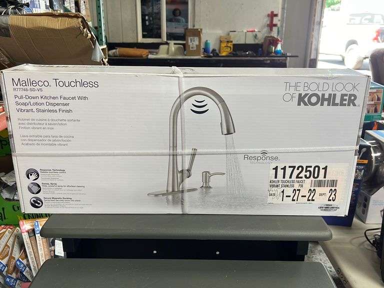 Kohler Malleco Touchless PullDown Kitchen Faucet w/ SoapDispenser