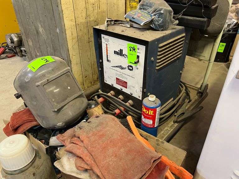 Miller Thunderbolt 225v Arc Welder w/ Welding Supplies NW Asset Services