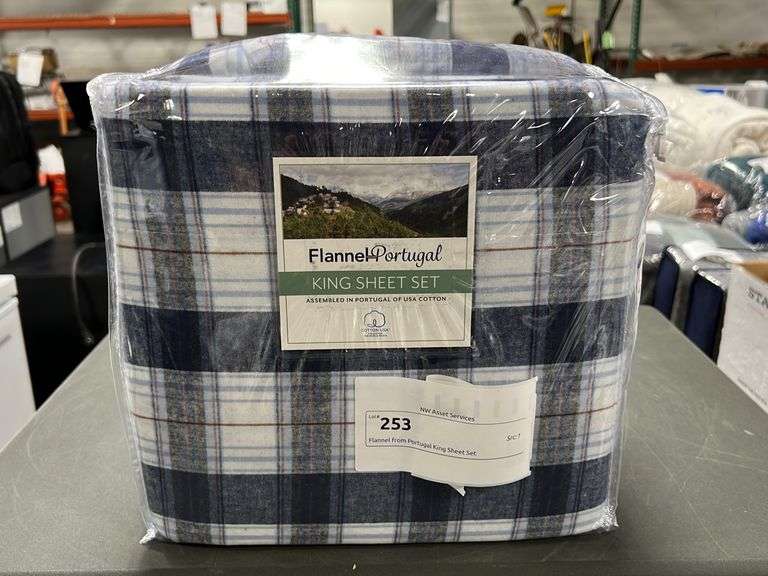 Flannel from Portugal King Sheet Set NW Asset Services