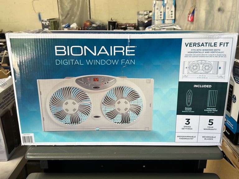 BioNaire Digital Window Fan NW Asset Services