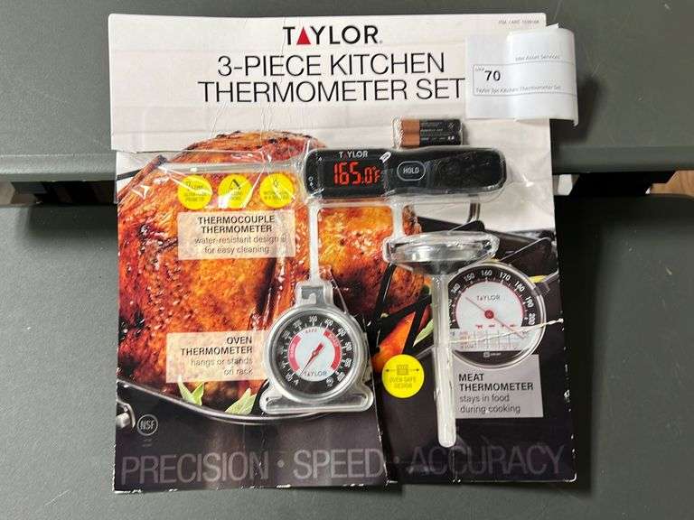 Taylor 3pc Kitchen Thermometer Set NW Asset Services