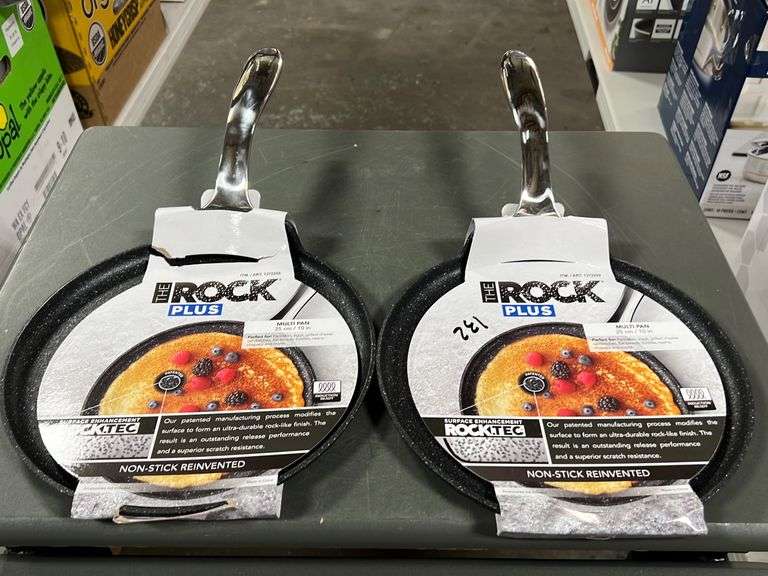 (2) The Rock Plus 10" NonStick Multi Pans NW Asset Services