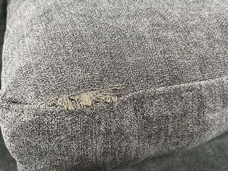 Thomasville Kent 2pc Fabric Sofa Chaise w/ Drop Down Table NW Asset