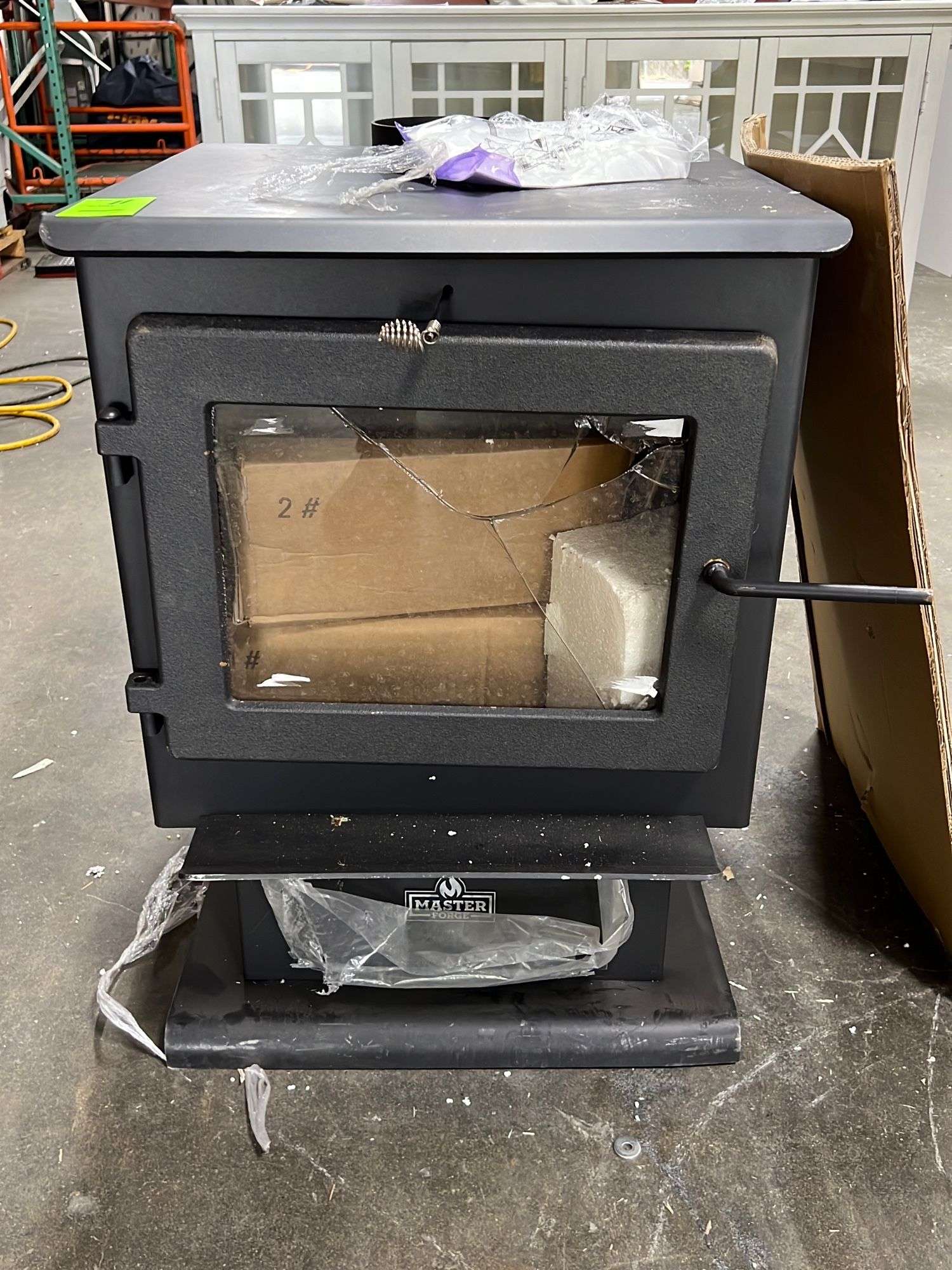 Master Forge Wood Stove - 22.75” x 28” x 31.5” - NW Asset Services