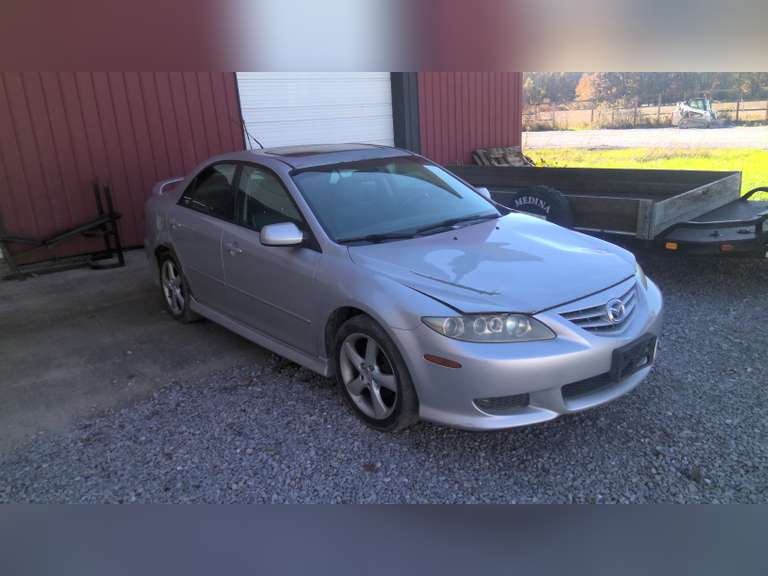 2005 MAZDA 6, RUNS & DRIVES, SOLD FOR PARTS OR REPAIR HAS A ROD NOCK!!!!