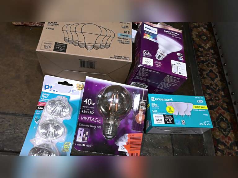 NEW LIGHT BULB ONLINE AUCTION, $1.00 STARTS BID