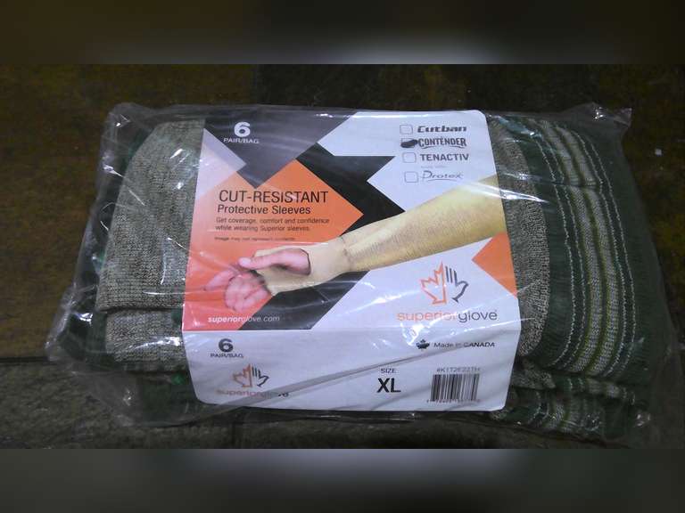 NEW PROTEXTIVE CUT-RESISTANT SLEEVES, FR FLAME RETARDENT, 6 PAIRS PER PACK