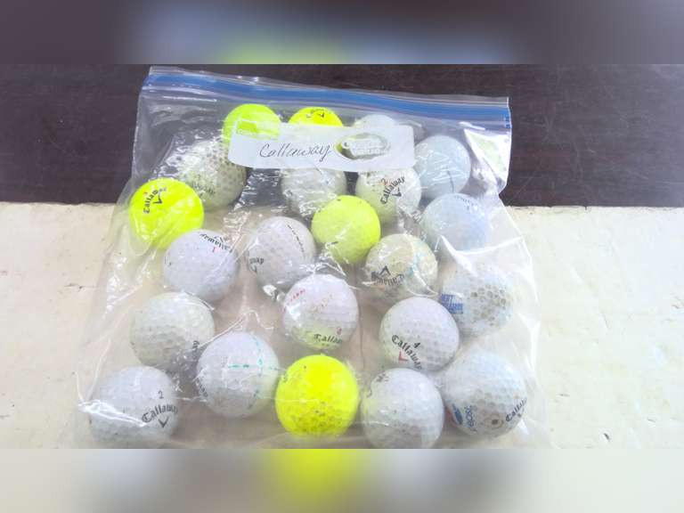 LOTS OF USED GOLF BALLS, CALLAWAY, TITLEIST, TAYLOR-MADE, NIKE AND MORE
