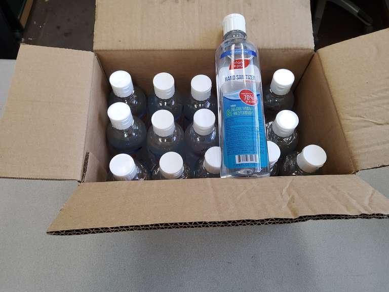 CASE OF 15 BOTTLES HAND SANITIZER, RINSE FREE, 70% ALCOHOL, WITH ALOE VERA
