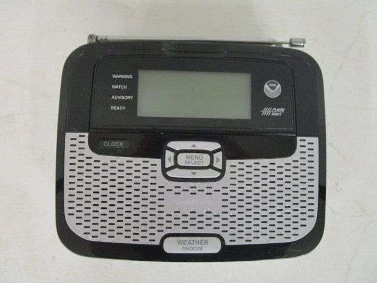 Radio Shack Weather Alert Radio w/Clock Oberman Auctions