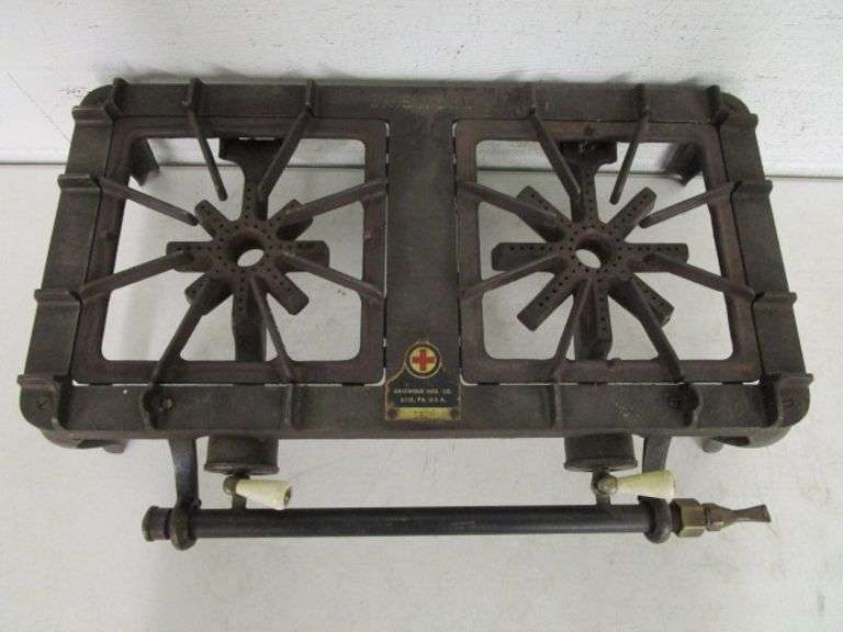 Cast Iron Griswold 2 Burner Stove Oberman Auctions