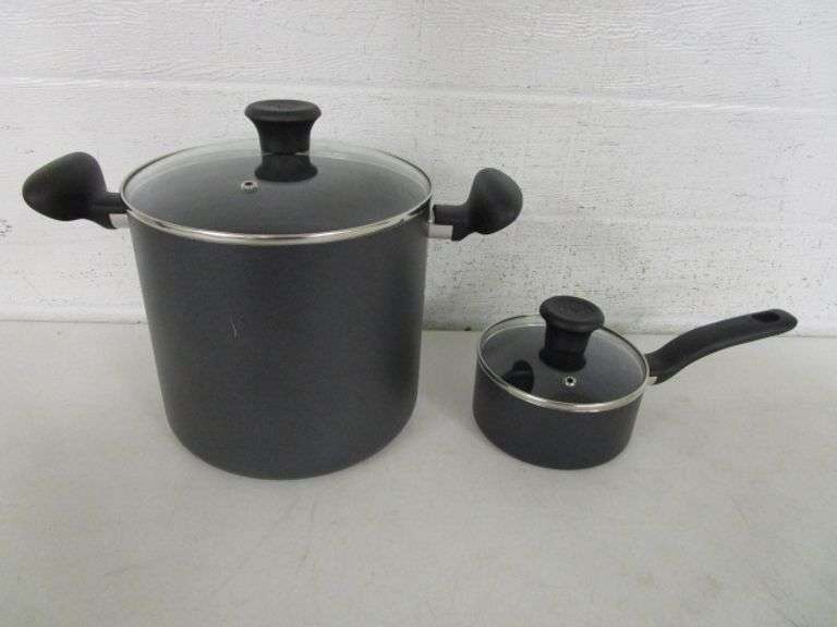 TFal 1 Gallon Stock Pot & Sauce Pan w/Lids Oberman Auctions
