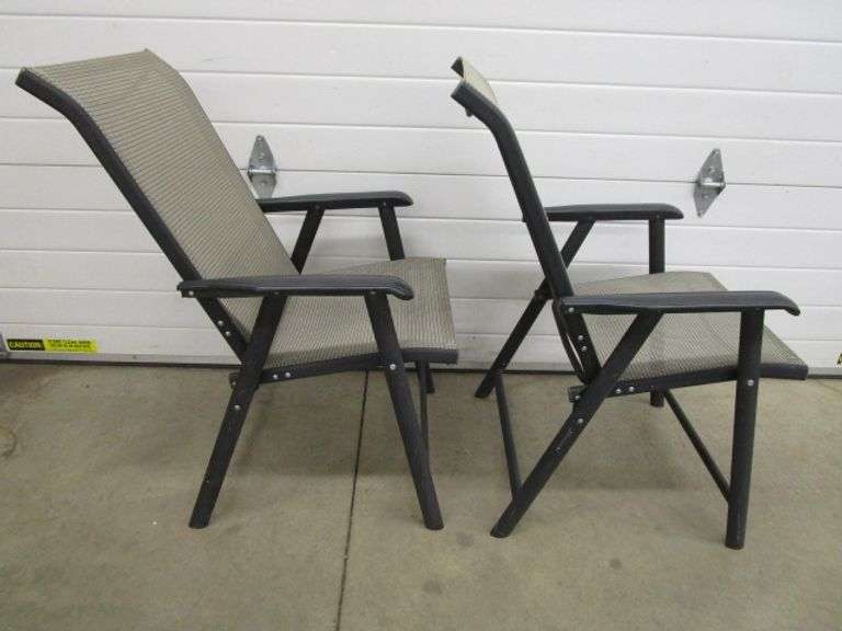 Pair of Folding Lawn Chairs Oberman Auctions
