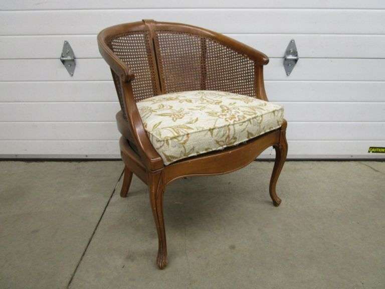 Cane Back Occasional Chair Oberman Auctions