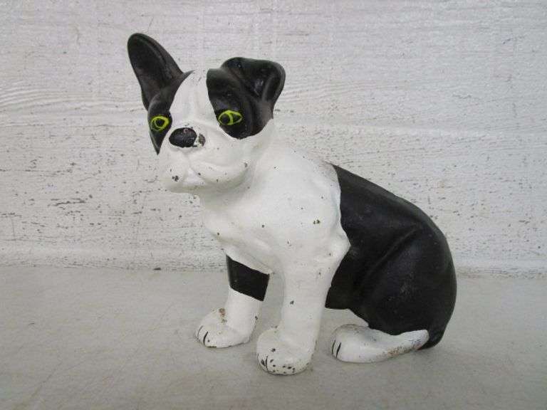 Cast Iron Bull Dog Door Stop Oberman Auctions
