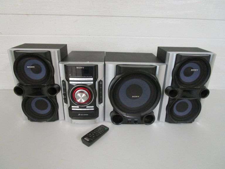 Sony Shelf Stereo System w/SubWoofer & Remote Oberman Auctions