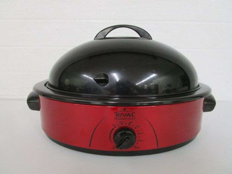 Rival Roaster Oven w/3 Compartments & Rack Oberman Auctions