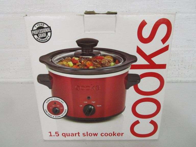 Cooks 1.5 Quart Slow Cooker Oberman Auctions
