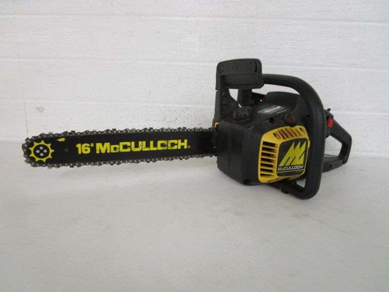 McCulloch MS1635 AV Chainsaw w/Case Oberman Auctions