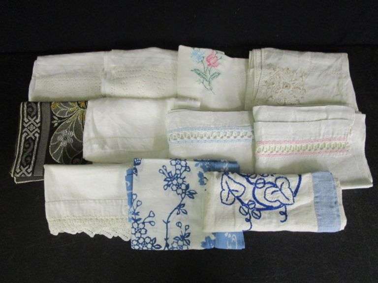 Assortment of Dresser Scarves Oberman Auctions
