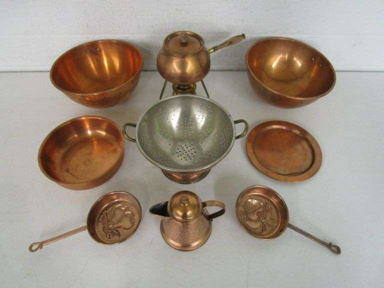 Assortment of Copper Ware Oberman Auctions