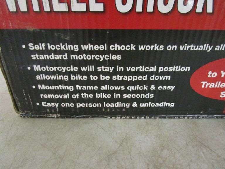 HaulMaster Motorcycle Wheel Chock New In Box Oberman Auctions