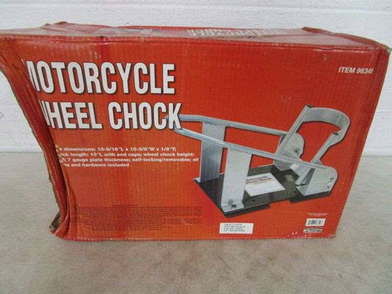 HaulMaster Motorcycle Wheel Chock New In Box Oberman Auctions