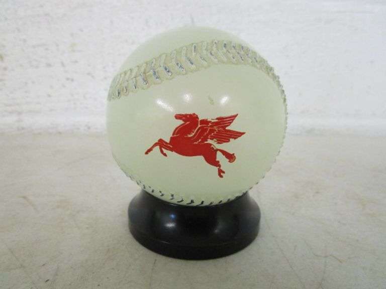 1950's Mobil Oil Pegasus Baseball Coin Bank Oberman Auctions