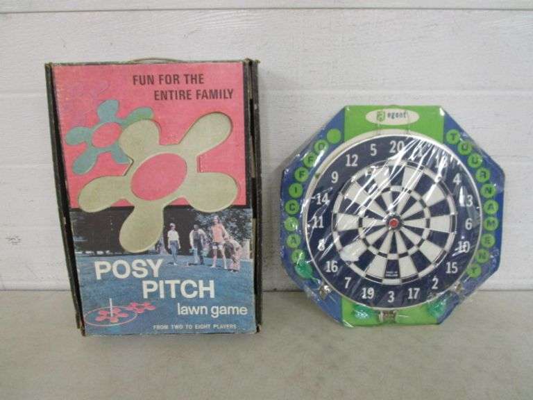 Posy Pitch Lawn Game & Regent Dart Board Oberman Auctions