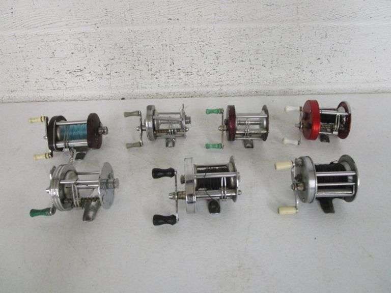 7 Open Face Fishing Reels Oberman Auctions