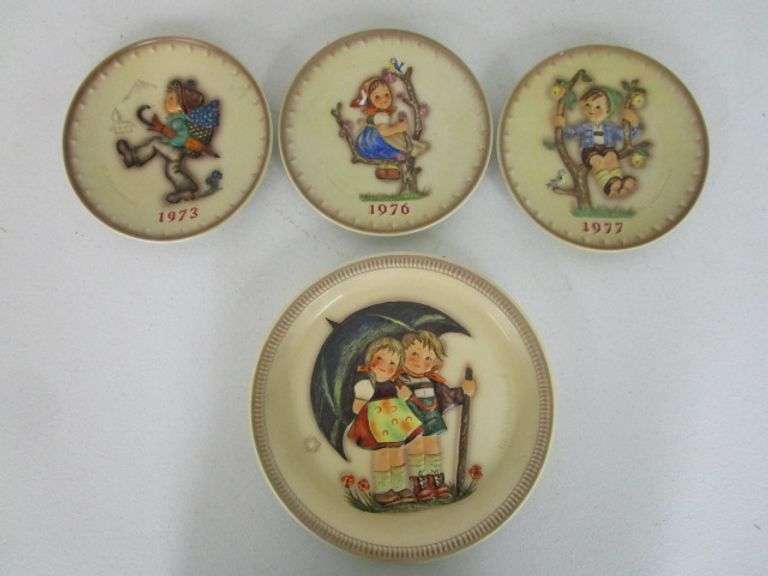 4 Hummel Collector Plates Oberman Auctions