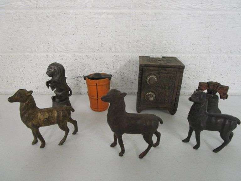 7 Cast Iron Banks Oberman Auctions